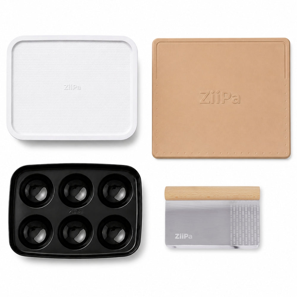 Pack Casa Pronto • Coupe pâtons,  boîte à pâtons, tapis 6 empreintes, pierre à pizza