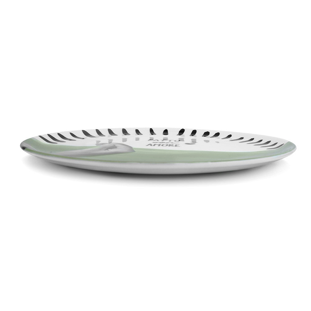 Atina • Set of 4 pizza plates • Eucalyptus